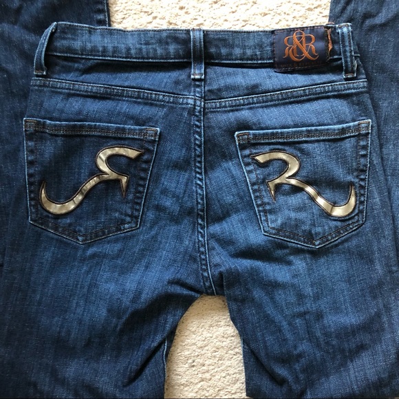 Rock & Republic Women's Dark Wash Jeans Size 6 - Picture 5 of 9